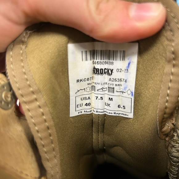 Rockeys I only worn for one month during BCT Men’s 7.5. broken in. - Picture 3 of 4
